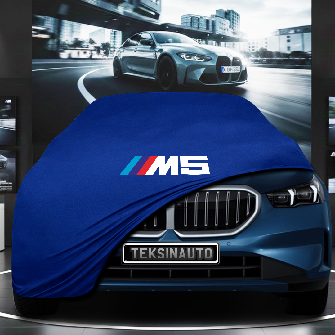 BMW 5 G60 SEDAN (2024-) Custom Fit Indoor Car Cover Soft Stretch Black Gray Blue Red Dust Protection Garage Cover Laser Cut + Bag