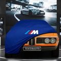 BMW E9 Custom Fit Indoor Car Cover Soft Stretch Black Gray Blue Red Dust Protection Garage Cover Laser Cut + Bag