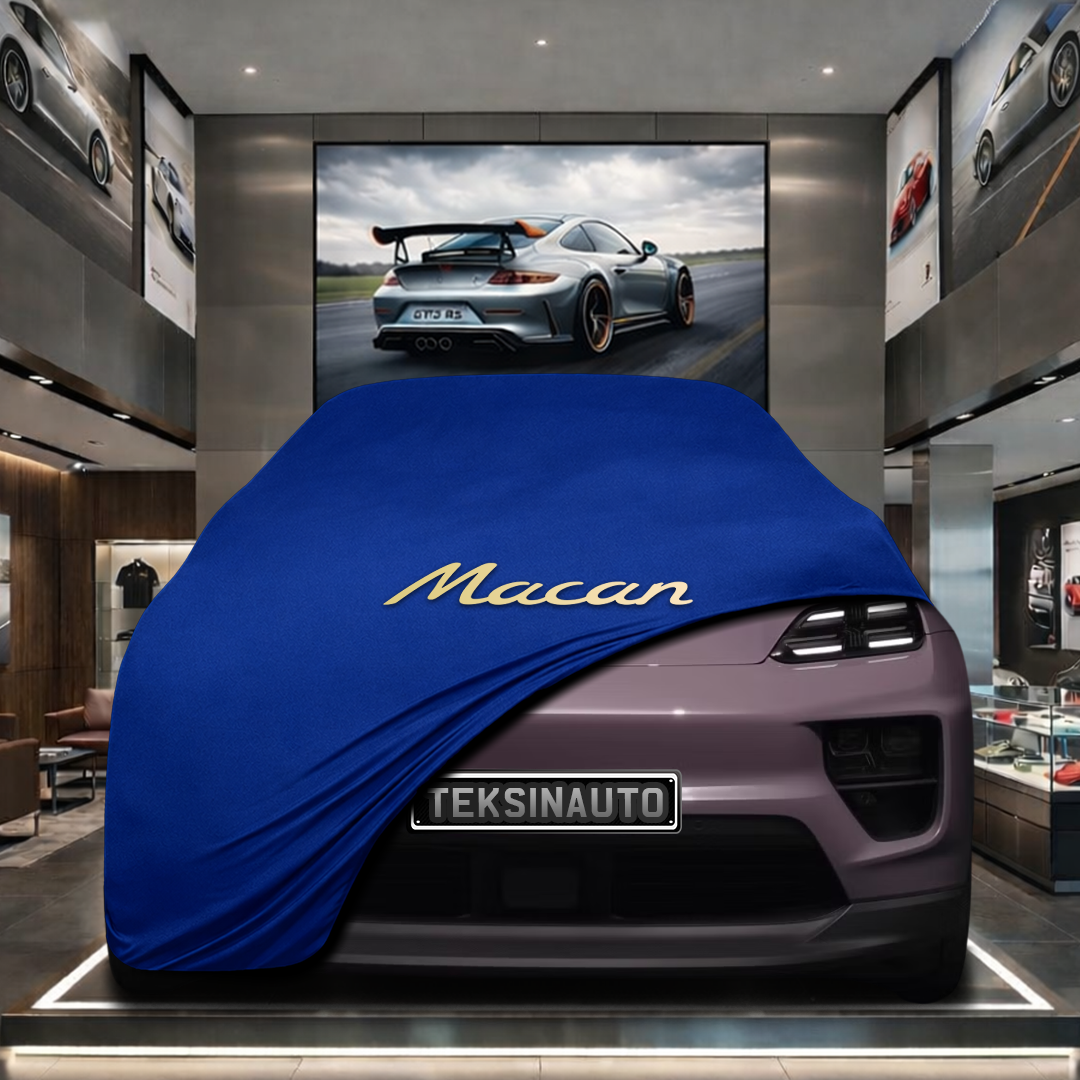 PORSCHE MACAN 2 ELECTRİC 2024- Custom Fit Indoor Car Cover Soft Stretch Black Gray Blue Red Dust Protection Garage Cover Laser Cut + Bag