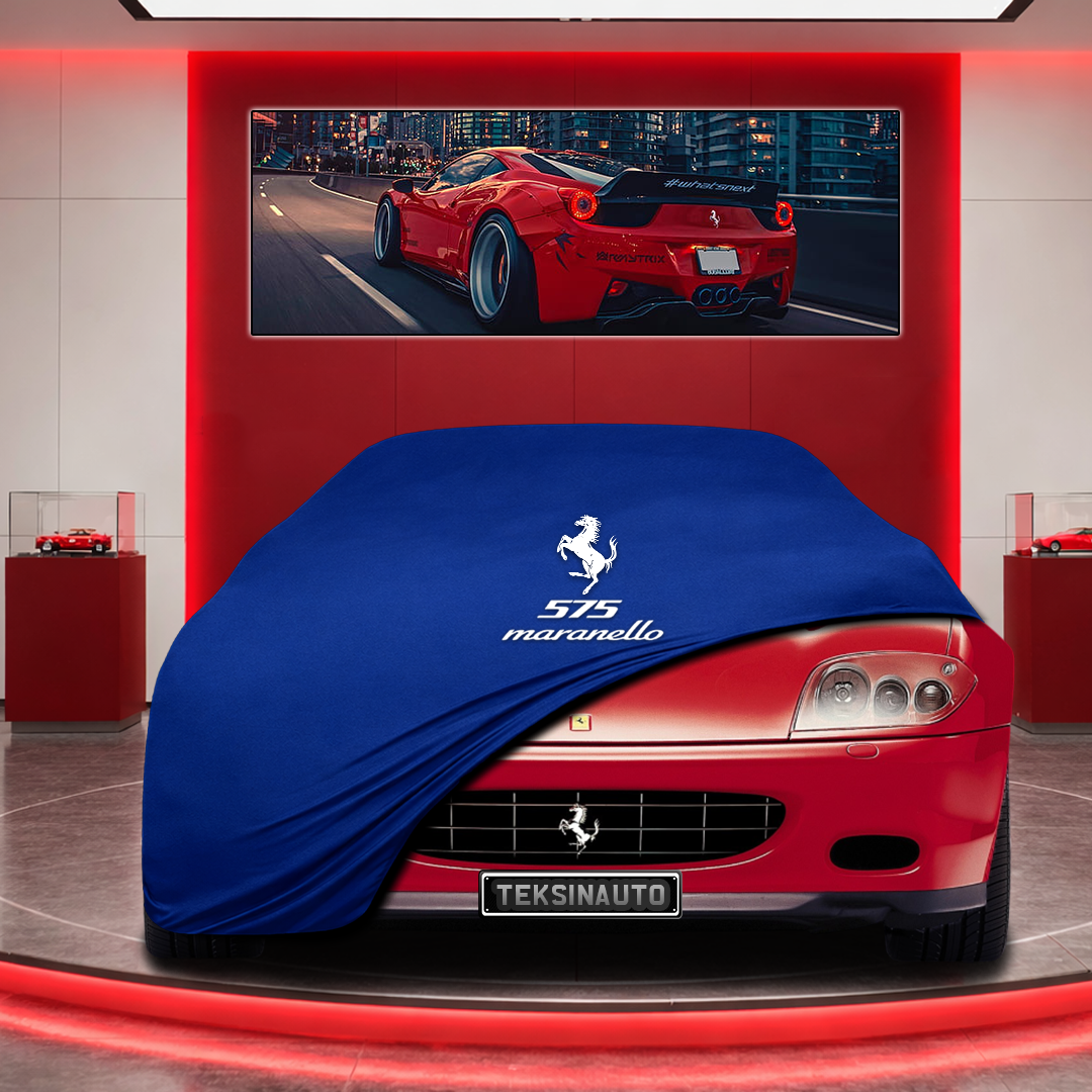 Ferrari 575 M Marenello Custom Fit Indoor Car Cover Soft Stretch Black Gray Blue Red Dust Protection Garage Cover Laser Cut + Bag