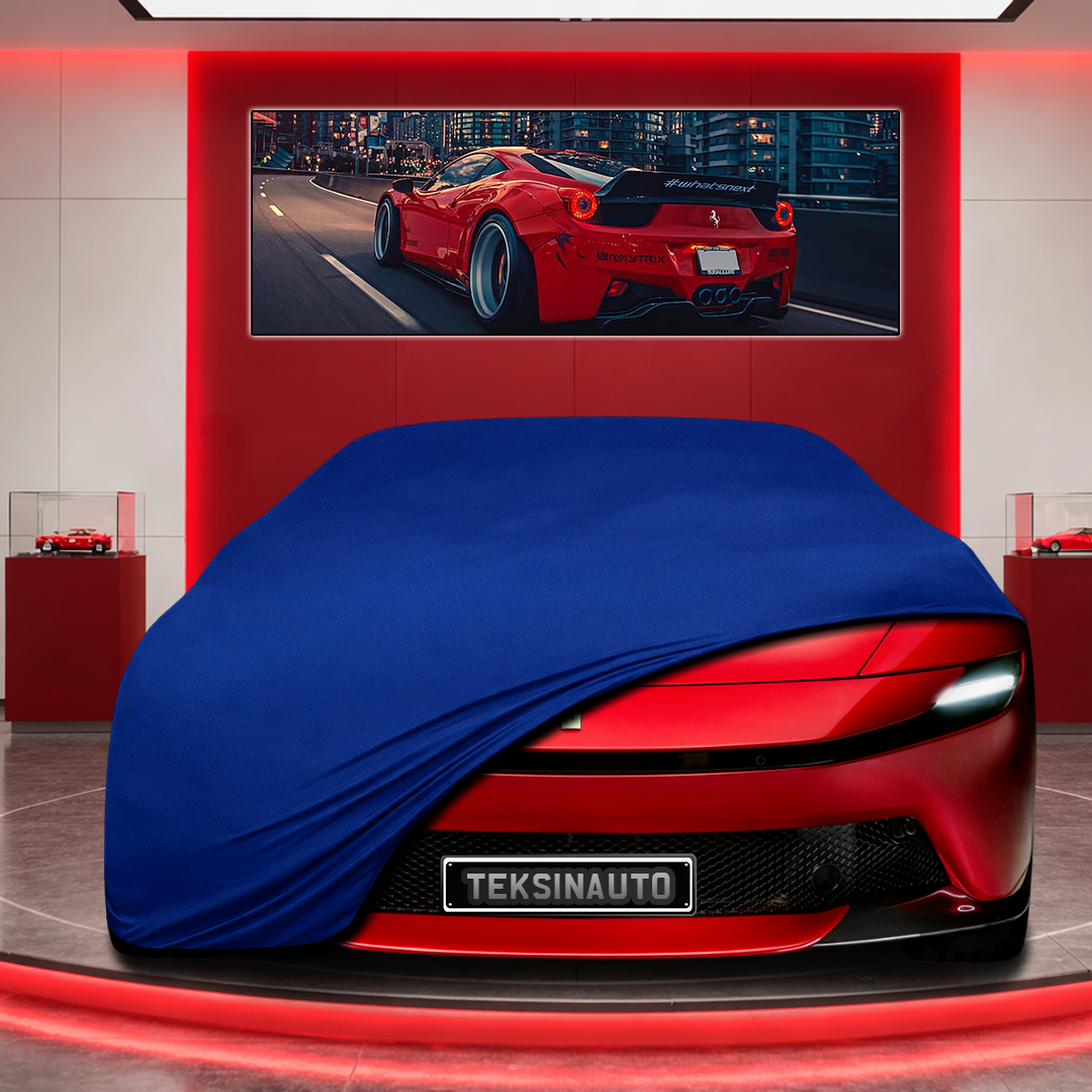 Ferrari Amalfi Custom Fit Indoor Car Cover Soft Stretch Black Gray Blue Red Dust Protection Garage Cover Laser Cut + Bag