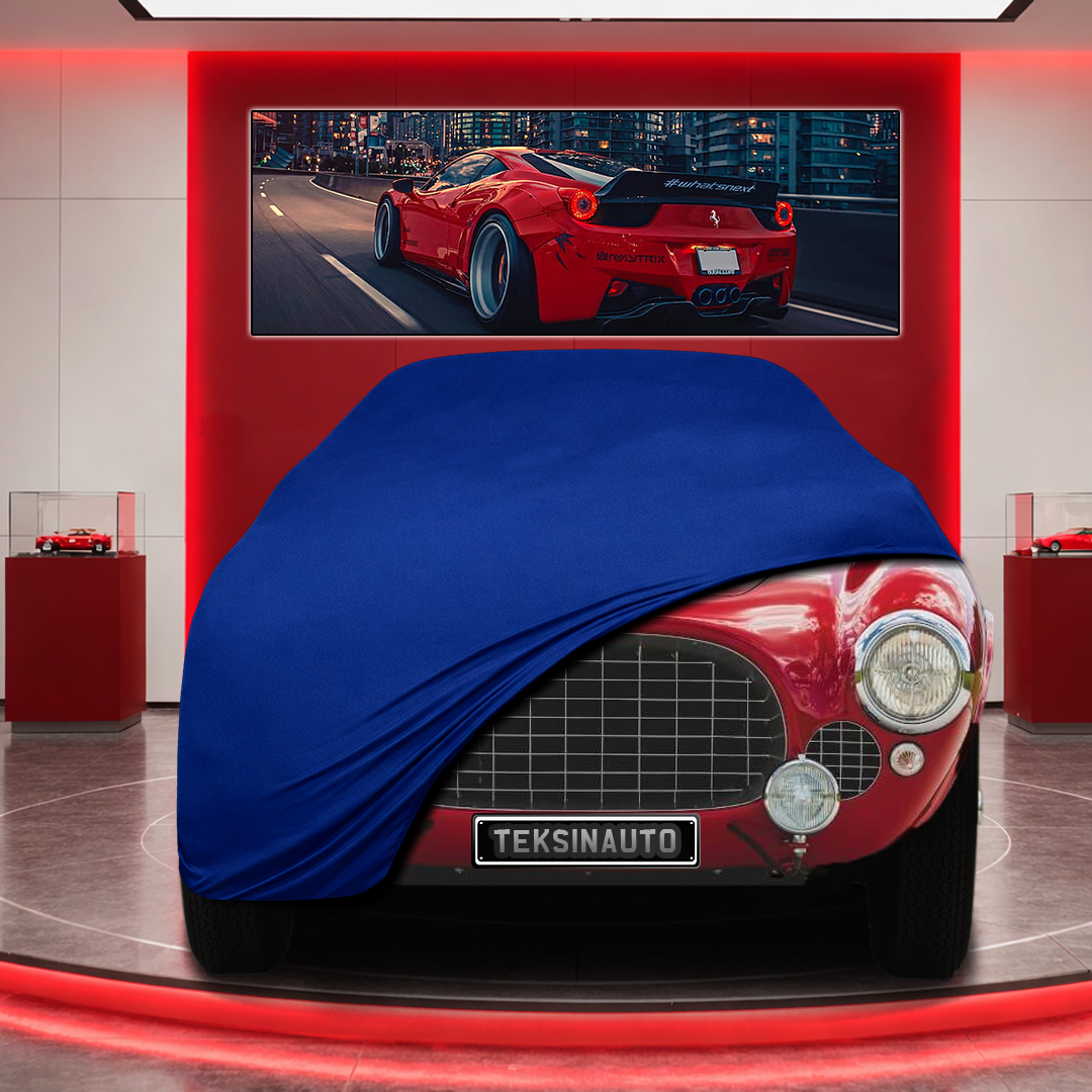 Ferrari 225 Custom Fit Indoor Car Cover Soft Stretch Black Gray Blue Red Dust Protection Garage Cover Laser Cut + Bag