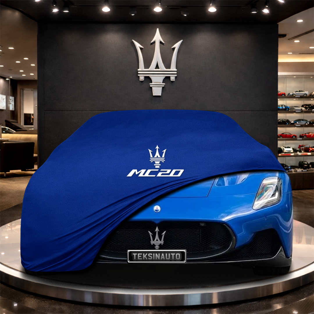 MASERATİ MC20 CİELO (2023-) Custom Fit Indoor Car Cover Soft Stretch Black Gray Blue Red Dust Protection Garage Cover Laser Cut + Bag