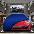 Porsche Boxster 987 (2004-2012) Custom Fit Indoor Car Cover Soft Stretch Black Gray Blue Red Dust Protection Garage Cover Laser Cut + Bag