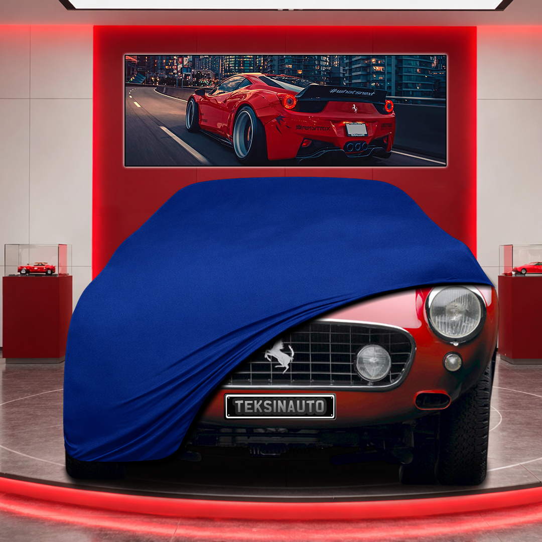 Ferrari 250 Custom Fit Indoor Car Cover Soft Stretch Black Gray Blue Red Dust Protection Garage Cover Laser Cut + Bag