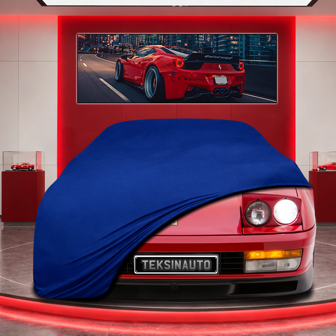 Ferrari Testarossa Custom Fit Indoor Car Cover Soft Stretch Black Gray Blue Red Dust Protection Garage Cover Laser Cut + Bag