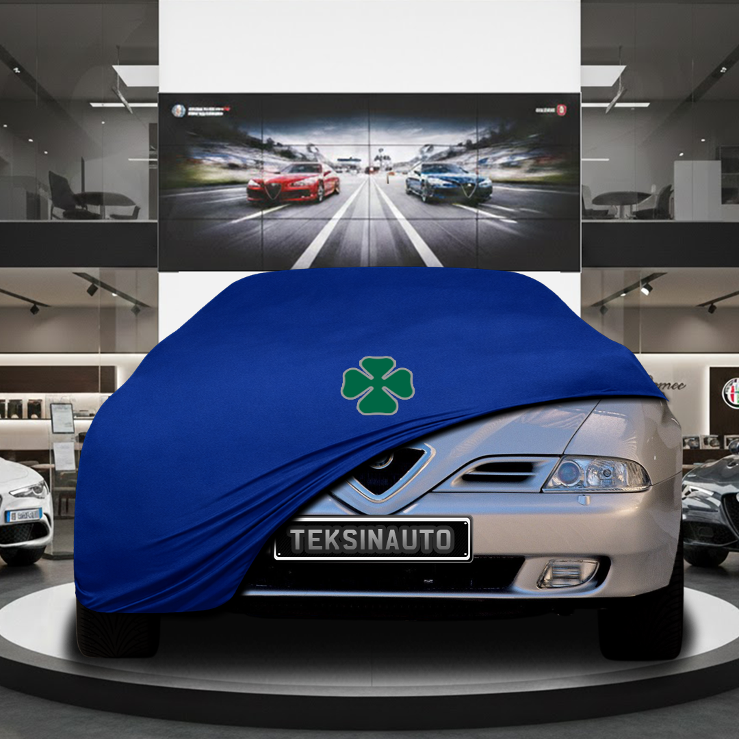 Alfa Romeo 166 (1998-2007) Custom Fit Indoor Car Cover Soft Stretch Black Gray Blue Red Dust Protection Garage Cover Laser Cut + Bag