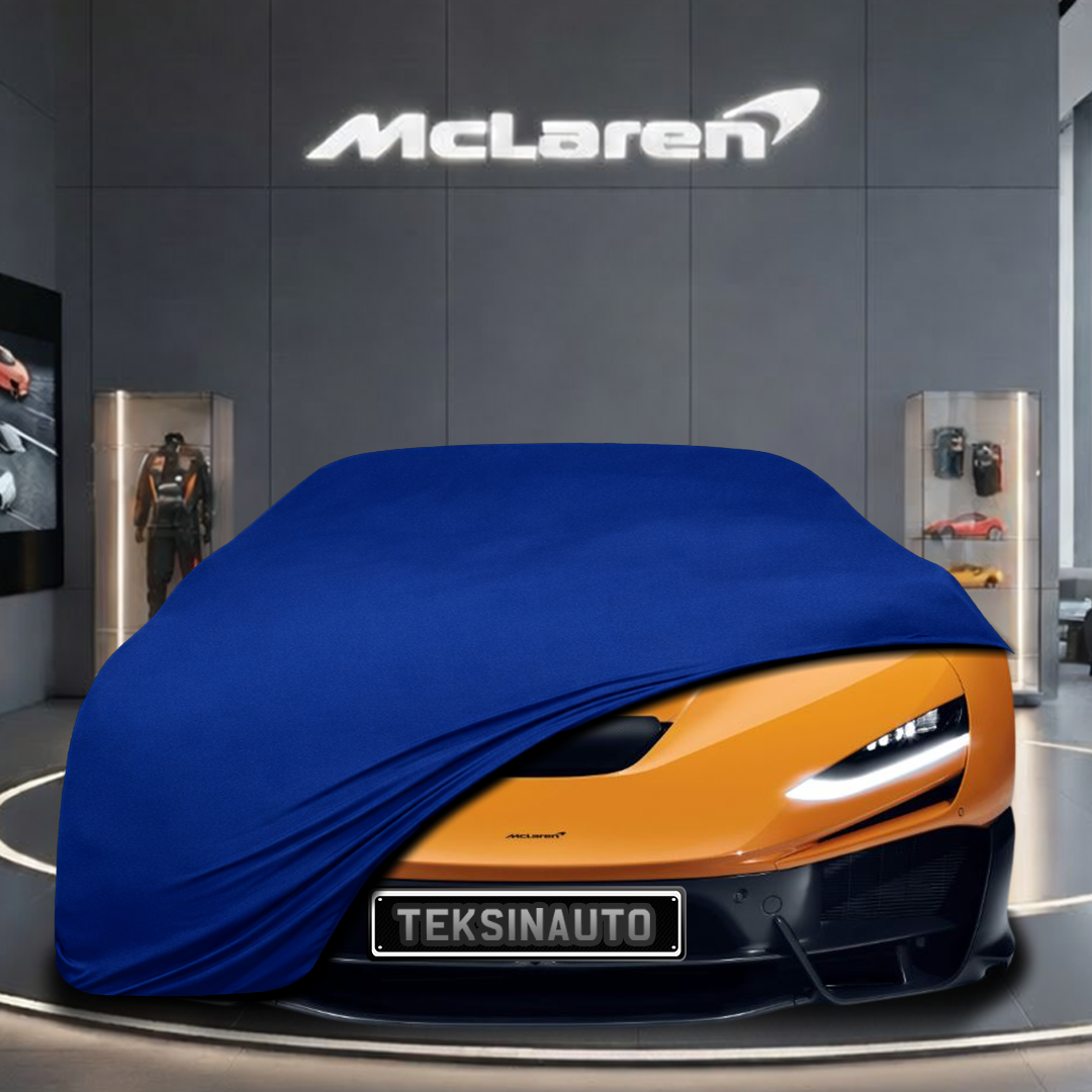 McLaren W1 (2025-) Custom Fit Indoor Car Cover Soft Stretch Black Gray Blue Red Dust Protection Garage Cover Laser Cut + Bag