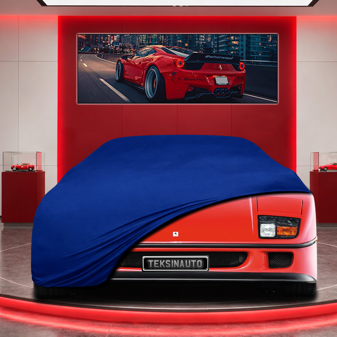 Ferrari F40 Custom Fit Indoor Car Cover Soft Stretch Black Gray Blue Red Dust Protection Garage Cover Laser Cut + Bag
