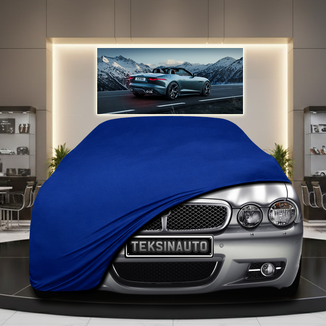 Jaguar XJ (X350) (2003-2006) Custom Fit Indoor Car Cover Soft Stretch Black Gray Blue Red Dust Protection Garage Cover Laser Cut + Bag
