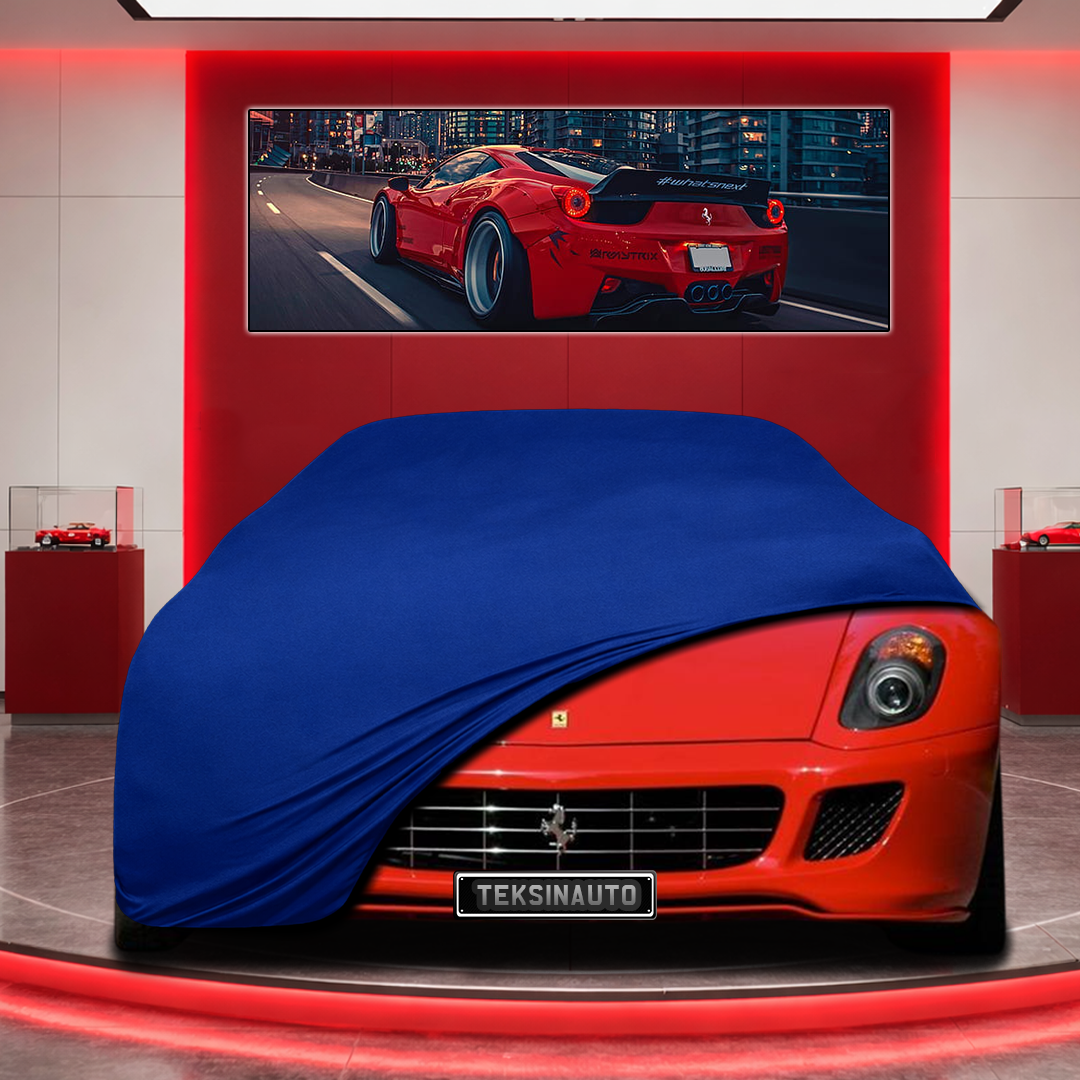 Ferrari 599 Custom Fit Indoor Car Cover Soft Stretch Black Gray Blue Red Dust Protection Garage Cover Laser Cut + Bag