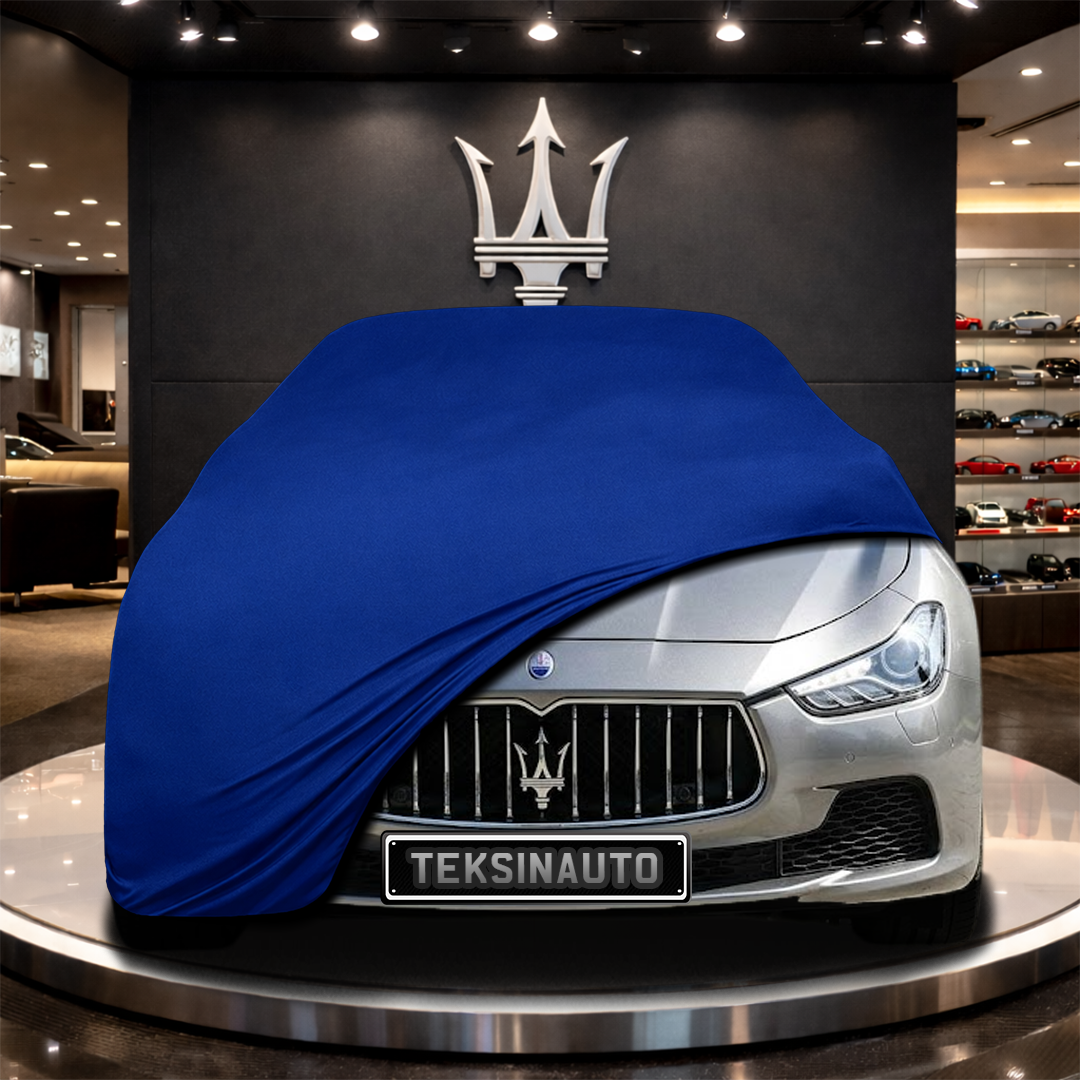 MASERATİ GHİBLİ M157 (2017-) Custom Fit Indoor Car Cover Soft Stretch Black Gray Blue Red Dust Protection Garage Cover Laser Cut + Bag