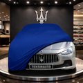 Maserati Ghibli M157 (2013-2017) Custom Fit Indoor Car Cover Soft Stretch Black Gray Blue Red Dust Protection Garage Cover Laser Cut + Bag