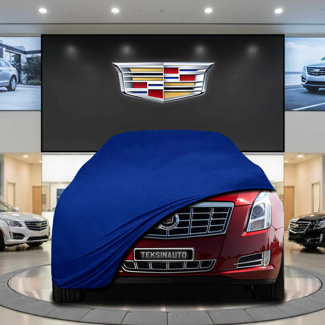 Cadillac XTS (2012-2019) Custom Fit Indoor Car Cover Soft Stretch Black Gray Blue Red Dust Protection Garage Cover Laser Cut + Bag