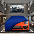 Porsche Cayman 981C (2013-2016) Custom Fit Indoor Car Cover Soft Stretch Black Gray Blue Red Dust Protection Garage Cover Laser Cut + Bag