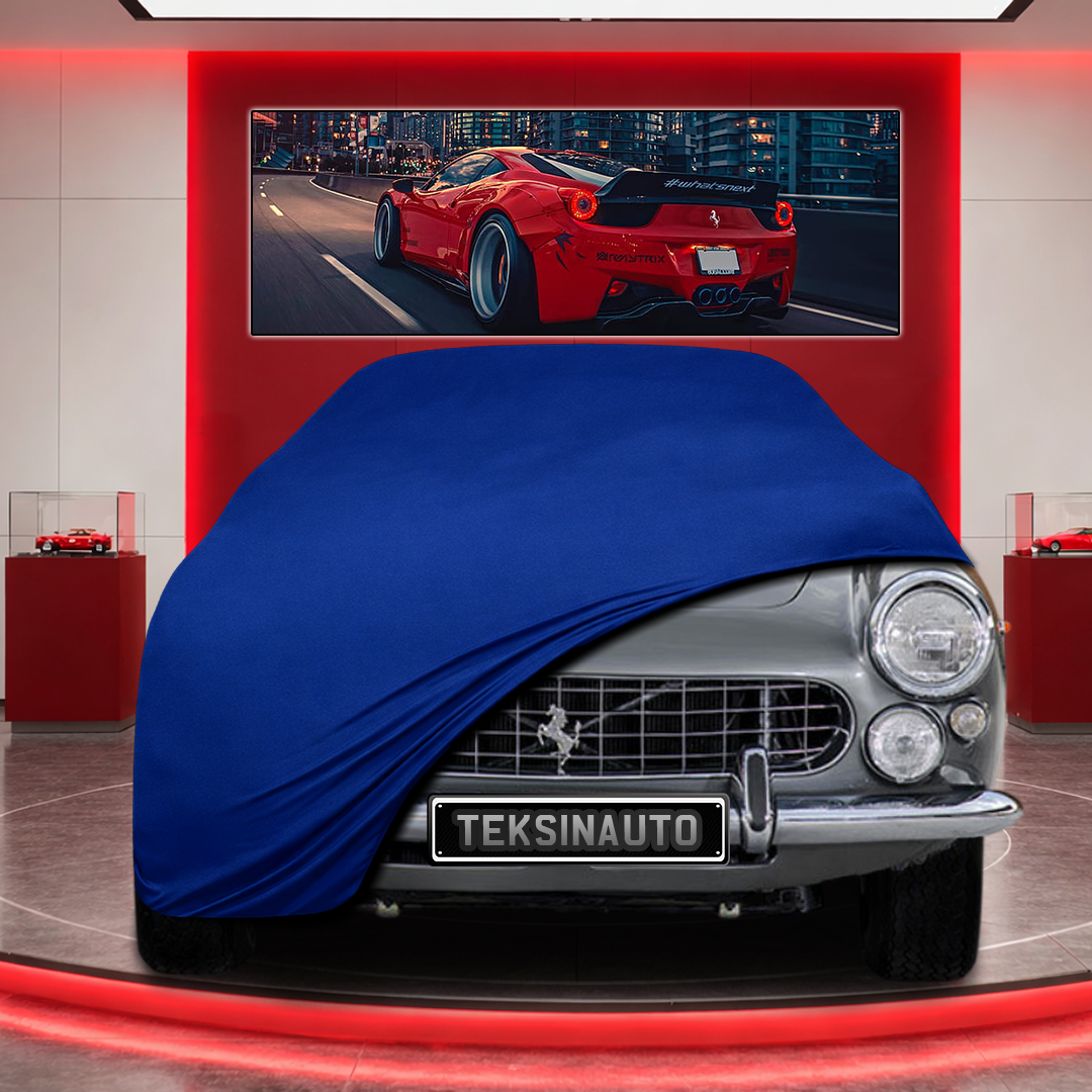 Ferrari 330 Custom Fit Indoor Car Cover Soft Stretch Black Gray Blue Red Dust Protection Garage Cover Laser Cut + Bag