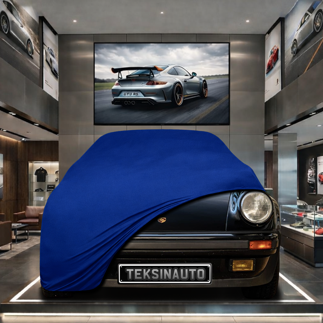 PORSCHE 911 CABRİOLET TYPE 930 87-89Custom Fit Indoor Car Cover Soft Stretch Black Gray Blue Red Dust Protection Garage Cover Laser Cut + Bag