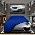 PORSCHE 911 992 2024- Custom Fit Indoor Car Cover Soft Stretch Black Gray Blue Red Dust Protection Garage Cover Laser Cut + Bag