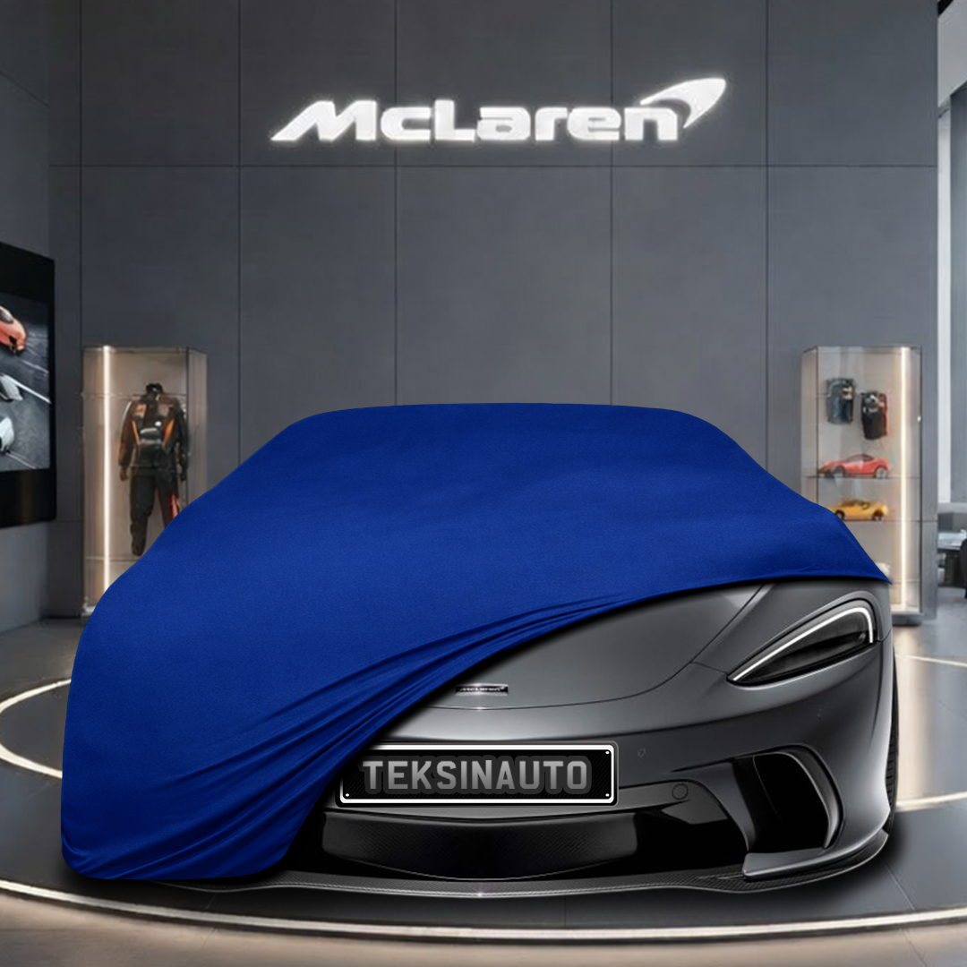 McLaren GTS (2023-) Custom Fit Indoor Car Cover Soft Stretch Black Gray Blue Red Dust Protection Garage Cover Laser Cut + Bag