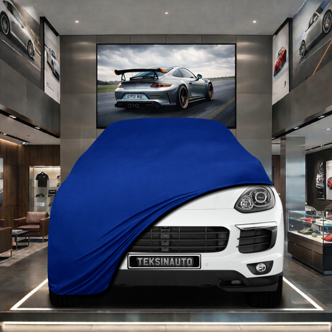 Porsche Cayenne 3 (2017-) Custom Fit Indoor Car Cover Soft Stretch Black Gray Blue Red Dust Protection Garage Cover Laser Cut + Bag