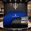 MASERATİ QUATTROPORTE (1978-1988) Custom Fit Indoor Car Cover Soft Stretch Black Gray Blue Red Dust Protection Garage Cover Laser Cut + Bag
