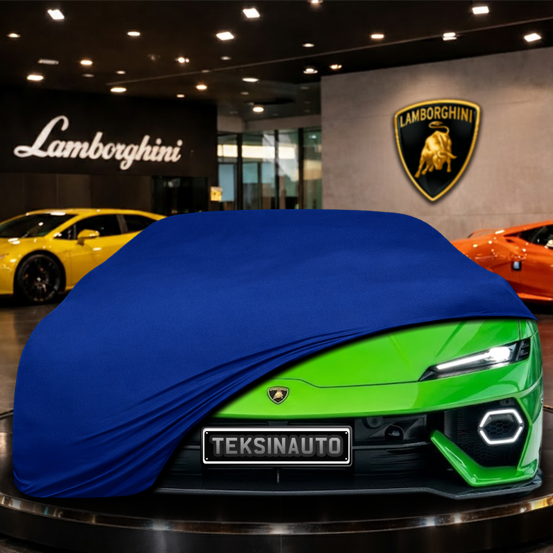 LAMBORGHİNİ TEMERARİO 2024- Custom Fit Indoor Car Cover Soft Stretch Black Gray Blue Red Dust Protection Garage Cover Laser Cut + Bag