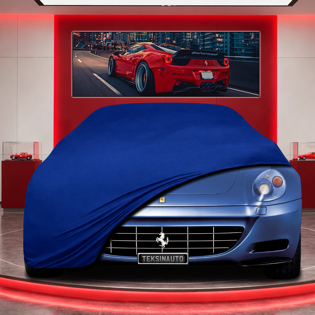 Ferrari 612 Custom Fit Indoor Car Cover Soft Stretch Black Gray Blue Red Dust Protection Garage Cover Laser Cut + Bag