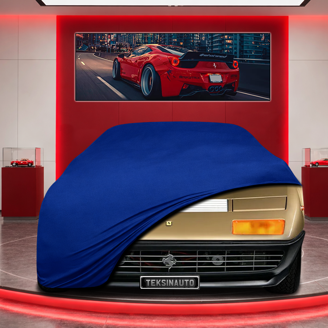 Ferrari BB Custom Fit Indoor Car Cover Soft Stretch Black Gray Blue Red Dust Protection Garage Cover Laser Cut + Bag