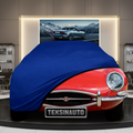 JAGUAR E-TYPE 1961-1975 Custom Fit Indoor Car Cover Soft Stretch Black Gray Blue Red Dust Protection Garage Cover Laser Cut + Bag