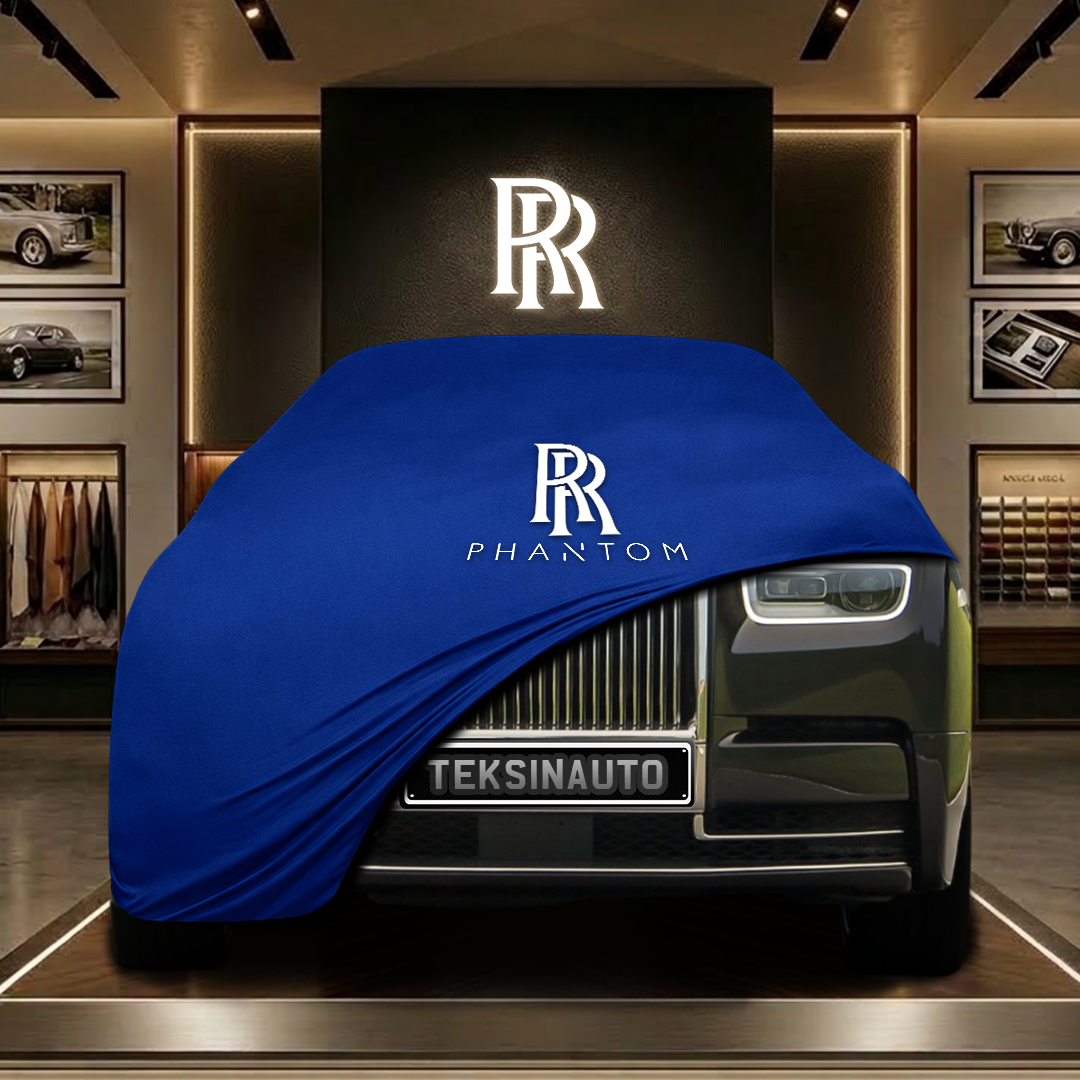 Rolls Royce Phantom 8 Extended Wheelbase (2017-) Custom Fit Indoor Car Cover Soft Stretch Black Gray Blue Red Dust Protection Garage Cover Laser Cut + Bag