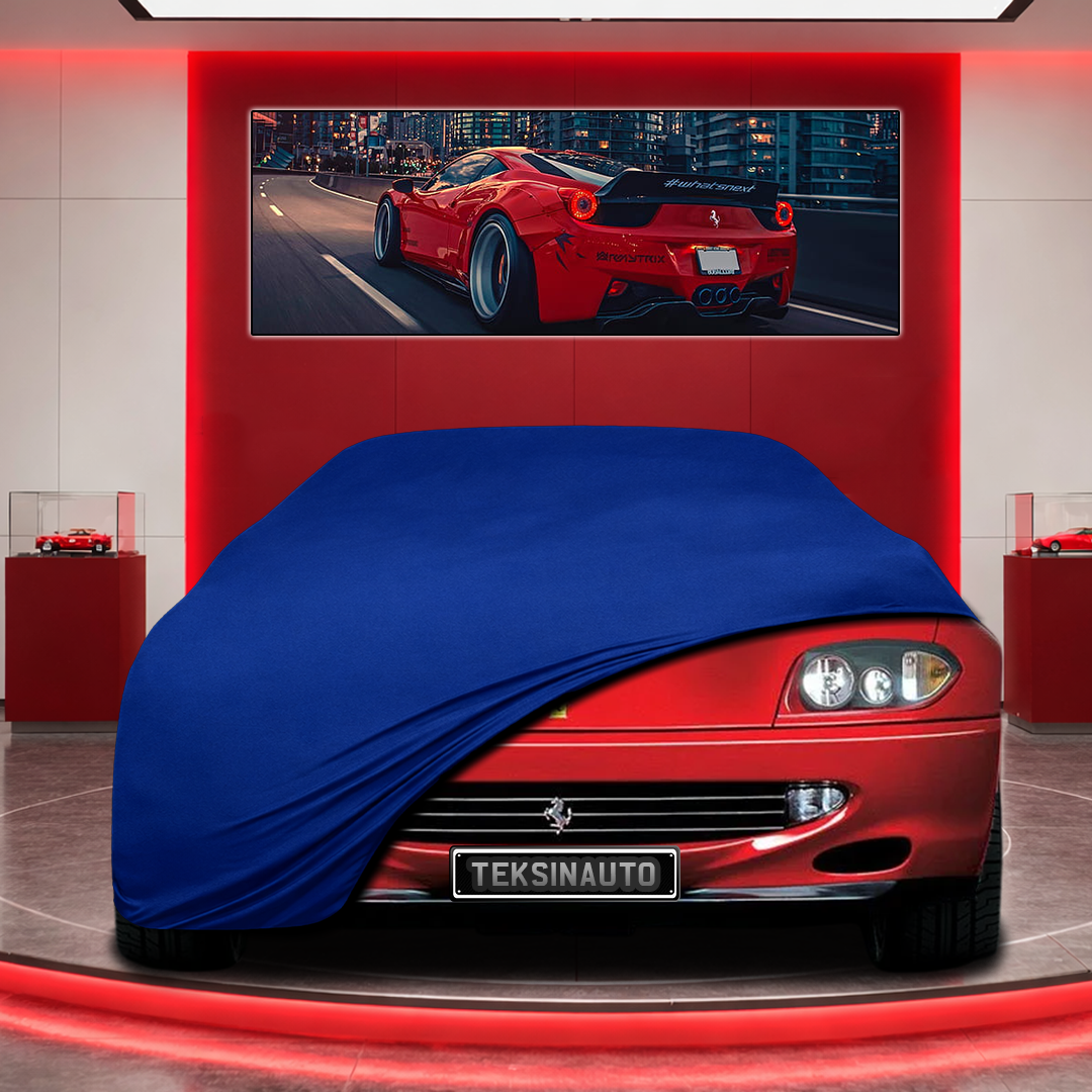 Ferrari 550 Custom Fit Indoor Car Cover Soft Stretch Black Gray Blue Red Dust Protection Garage Cover Laser Cut + Bag