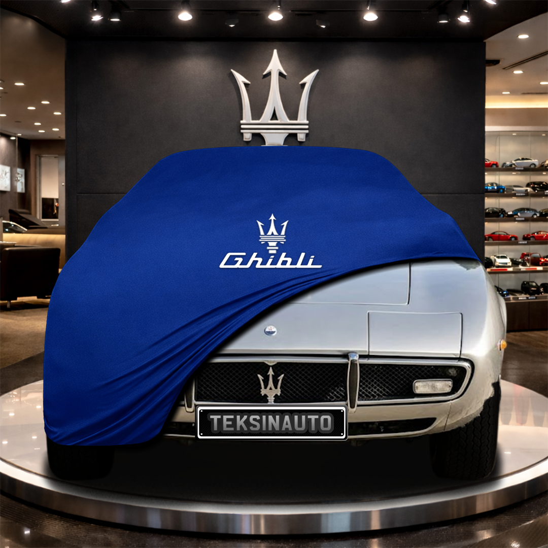 MASERATİ GHİBLİ AM115 (1967-1973) Custom Fit Indoor Car Cover Soft Stretch Black Gray Blue Red Dust Protection Garage Cover Laser Cut + Bag