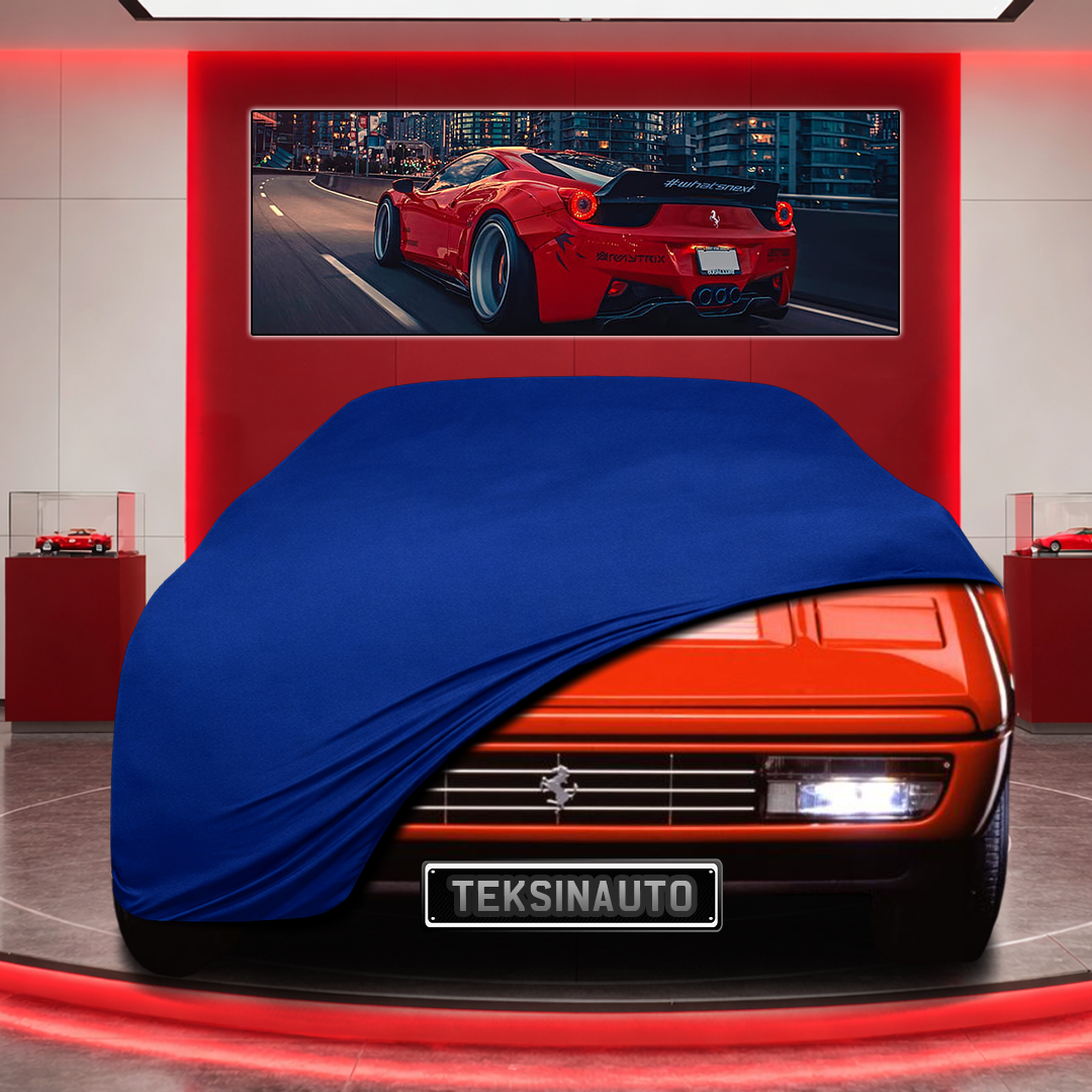 Ferrari GTS Turbo (F106-ASTR) Custom Fit Indoor Car Cover Soft Stretch Black Gray Blue Red Dust Protection Garage Cover Laser Cut + Bag