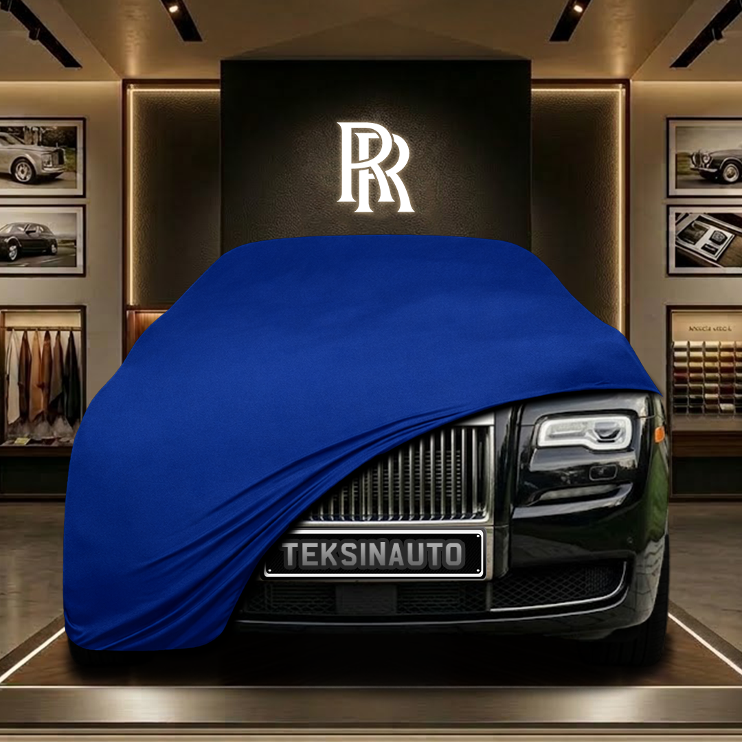 Rolls Royce Ghost Extended Wheelbase 2 (2020-) Custom Fit Indoor Car Cover Soft Stretch Black Gray Blue Red Dust Protection Garage Cover Laser Cut + Bag
