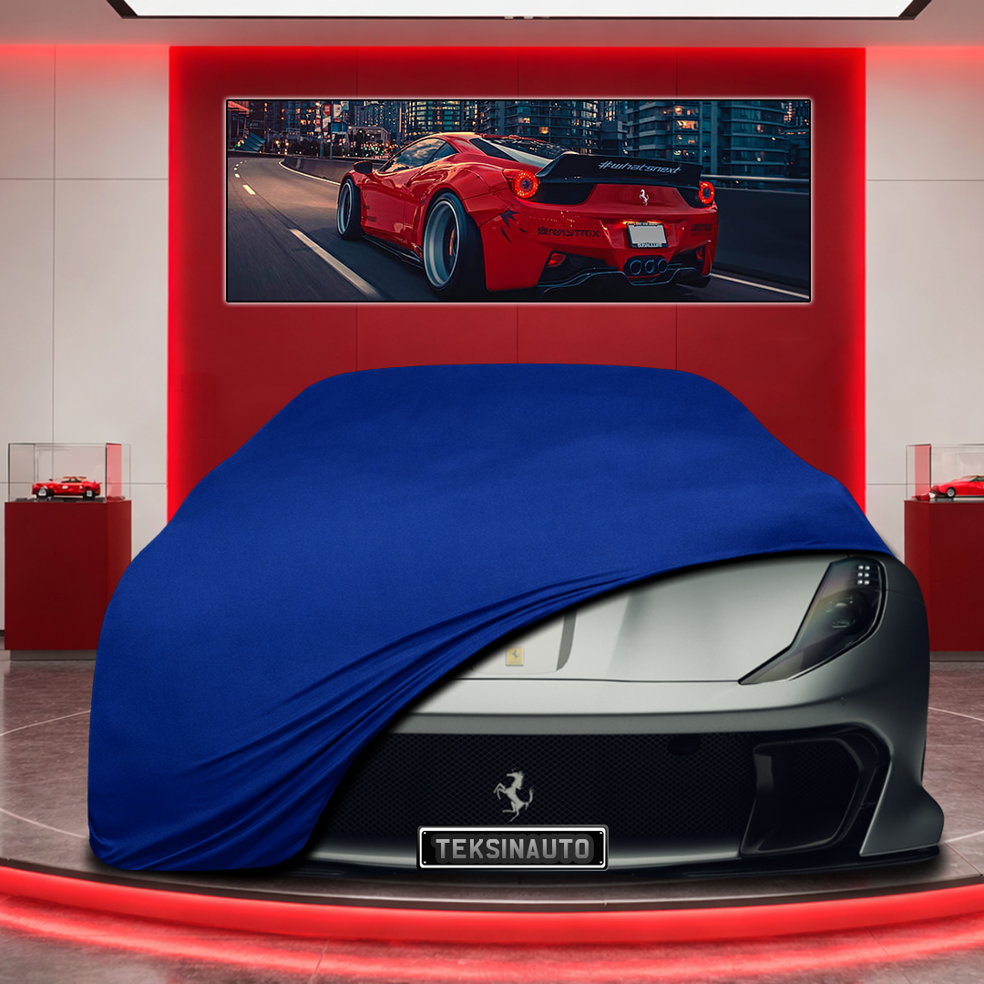 Ferrari 812 Competizione Custom Fit Indoor Car Cover Soft Stretch Black Gray Blue Red Dust Protection Garage Cover Laser Cut + Bag