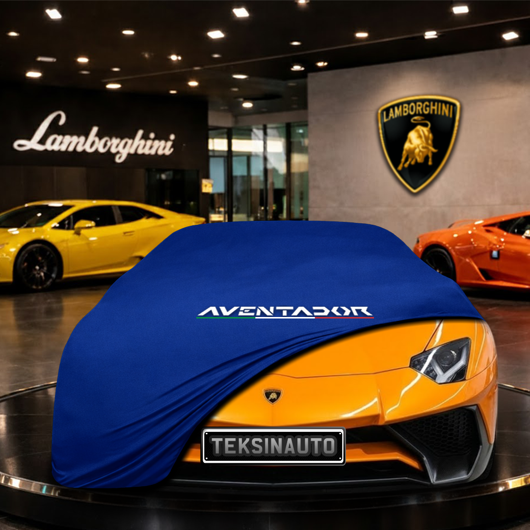 Lamborghini Aventador LP750-4 SUPERVELOCE ROADSTER (2015-2017) Indoor Car Cover Custom Fit, Black, Gray, Blue, Red Color