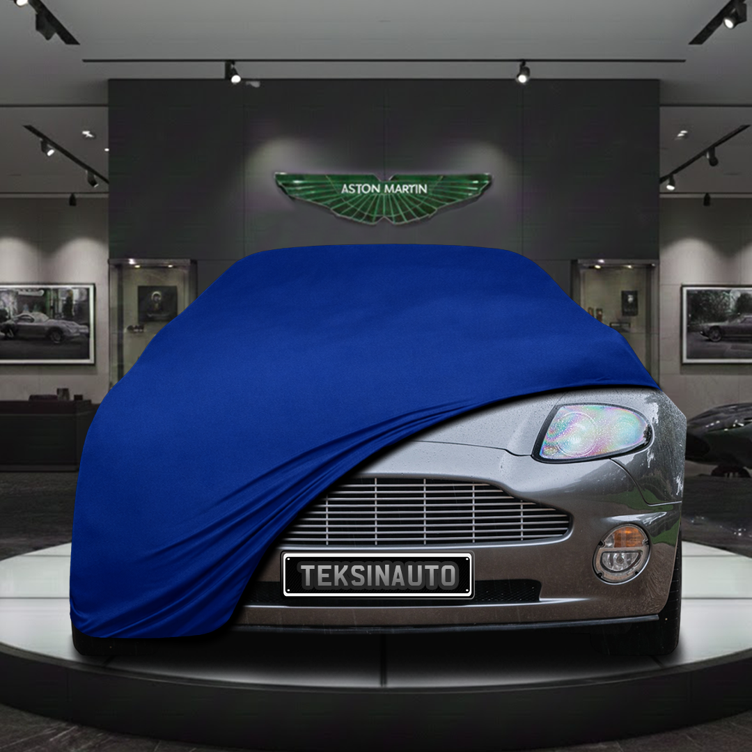 ASTON MARTİN V12 VANQUİSH 2001-2007 Custom Fit Indoor Car Cover Soft Stretch Black Gray Blue Red Dust Protection Garage Cover Laser Cut + Bag