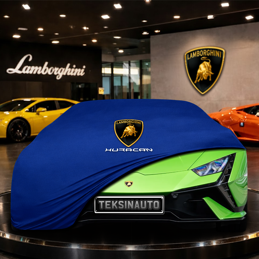 Lamborghini Huracan Tecnica (2022-) Custom Fit Indoor Car Cover Soft Stretch Black Gray Blue Red Dust Protection Garage Cover Laser Cut + Bag