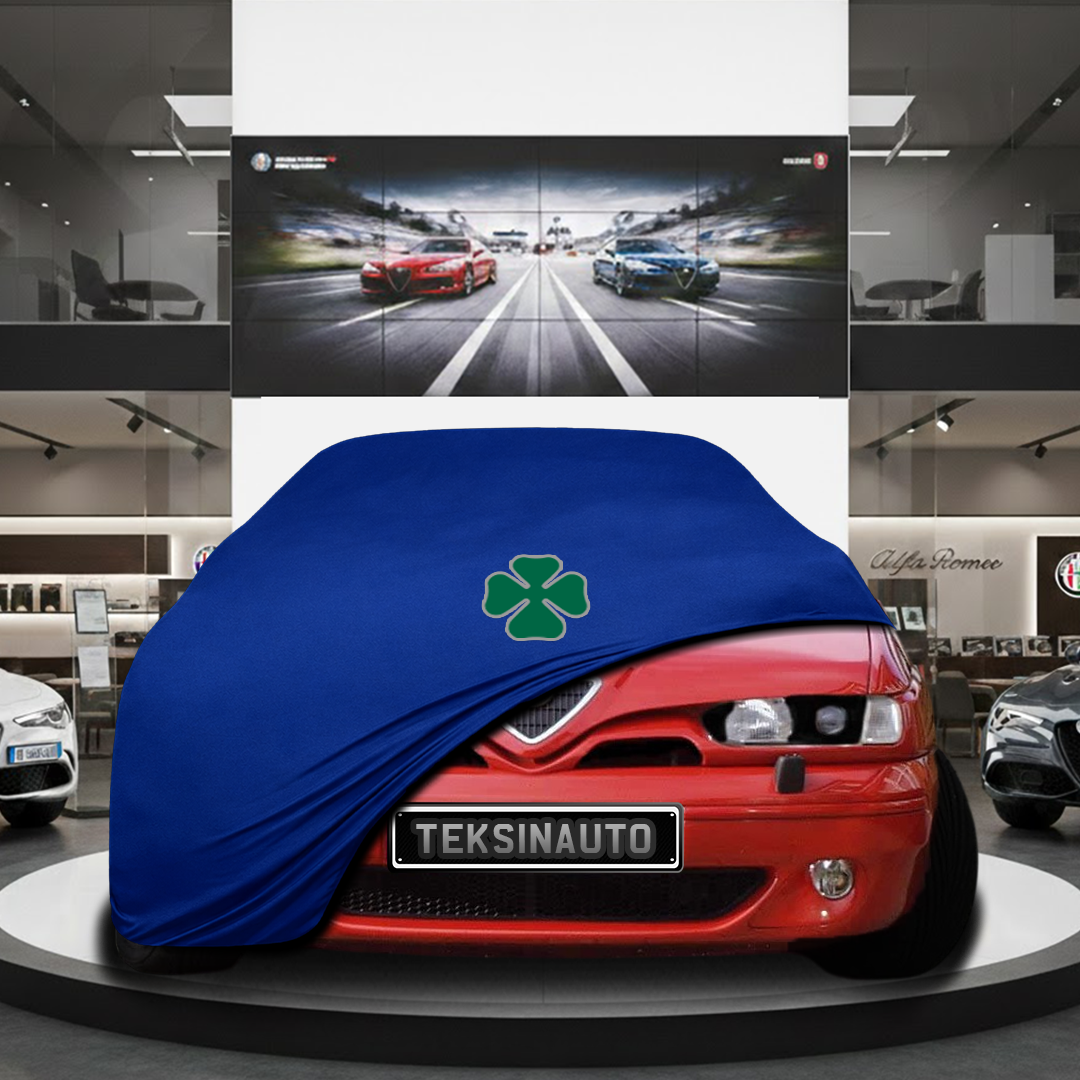 Alfa Romeo 145 Hatchback Custom Fit Indoor Car Cover Soft Stretch Black Gray Blue Red Dust Protection Garage Cover Laser Cut + Bag