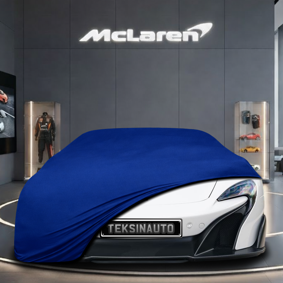 McLaren 675LT (2015-2017) Custom Fit Indoor Car Cover Soft Stretch Black Gray Blue Red Dust Protection Garage Cover Laser Cut + Bag