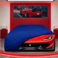 Ferrari Sergio Custom Fit Indoor Car Cover Soft Stretch Black Gray Blue Red Dust Protection Garage Cover Laser Cut + Bag