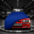 MUSTANG 3 1979-1993 Custom Fit Indoor Car Cover Soft Stretch Black Gray Blue Red Dust Protection Garage Cover Laser Cut + Bag
