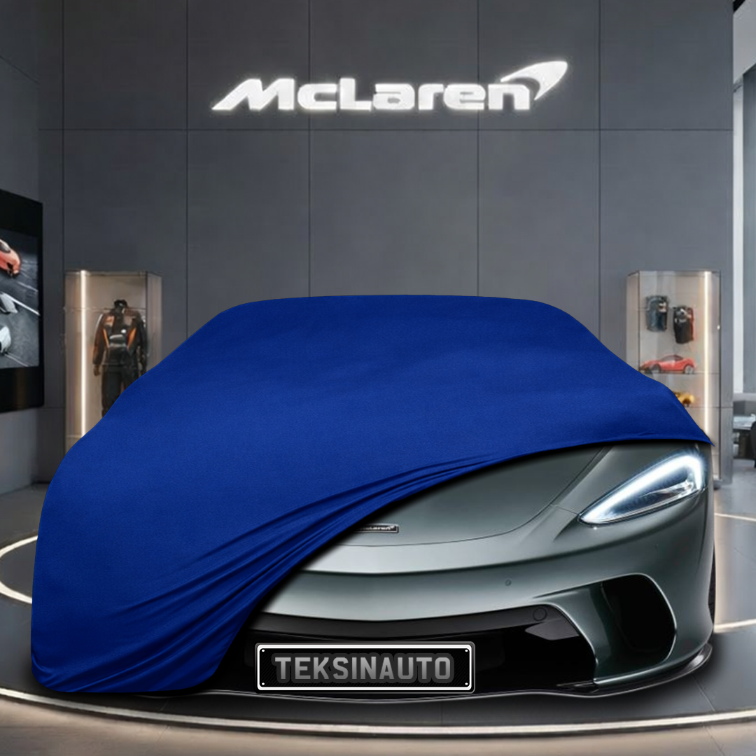 McLaren GT (2019-2023) Custom Fit Indoor Car Cover Soft Stretch Black Gray Blue Red Dust Protection Garage Cover Laser Cut + Bag