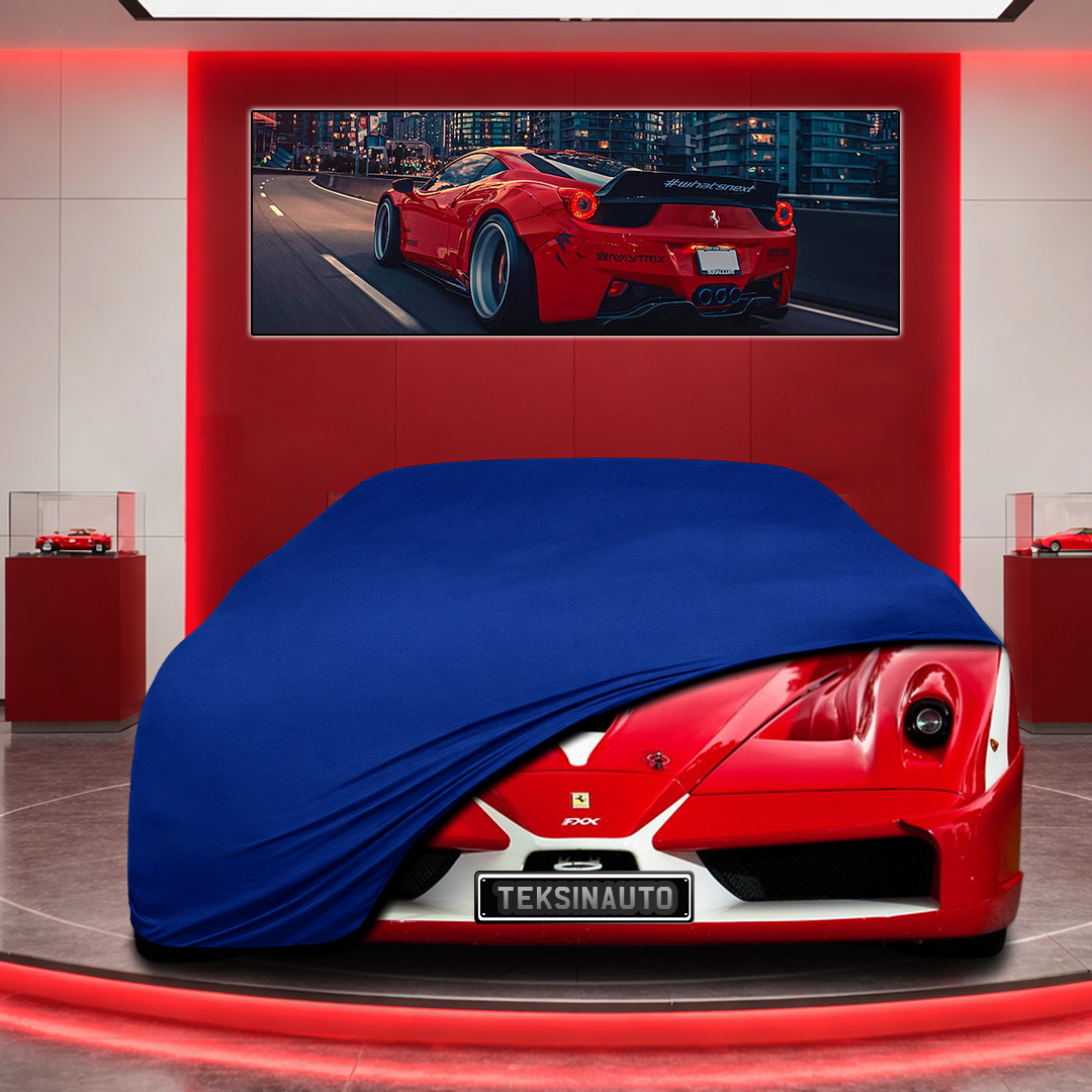 Ferrari FXX Custom Fit Indoor Car Cover Soft Stretch Black Gray Blue Red Dust Protection Garage Cover Laser Cut + Bag