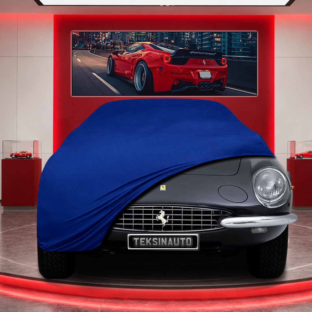 Ferrari 365 California (1966 - 1967) Custom Fit Indoor Car Cover Soft Stretch Black Gray Blue Red Dust Protection Garage Cover Laser Cut + Bag