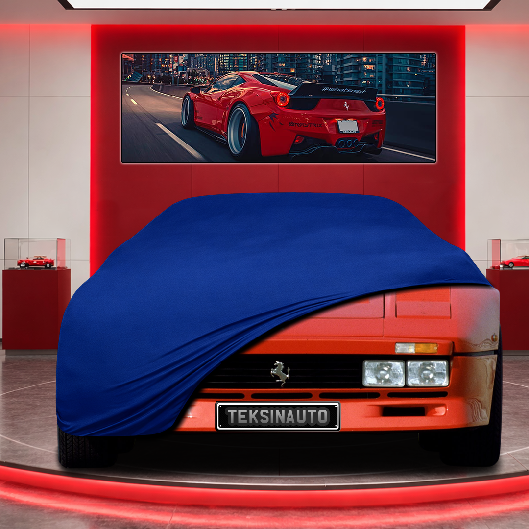 Ferrari 288 Custom Fit Indoor Car Cover Soft Stretch Black Gray Blue Red Dust Protection Garage Cover Laser Cut + Bag