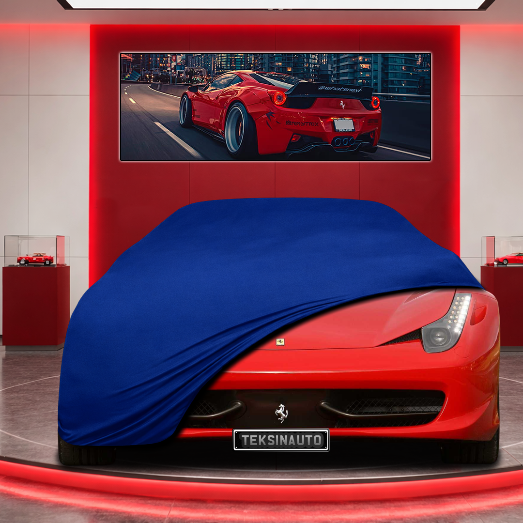 Ferrari 458 Custom Fit Indoor Car Cover Soft Stretch Black Gray Blue Red Dust Protection Garage Cover Laser Cut + Bag