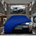 PORSCHE 928 1977-1995 Custom Fit Indoor Car Cover Soft Stretch Black Gray Blue Red Dust Protection Garage Cover Laser Cut + Bag