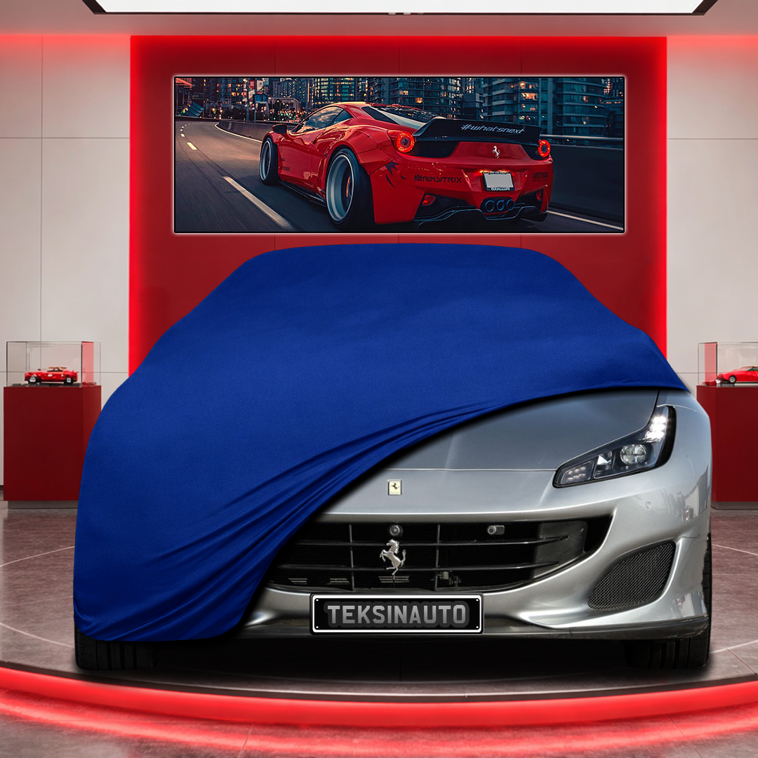 Ferrari Portofino Custom Fit Indoor Car Cover Soft Stretch Black Gray Blue Red Dust Protection Garage Cover Laser Cut + Bag
