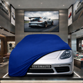 Porsche 718 (982) Custom Fit Indoor Car Cover Soft Stretch Black Gray Blue Red Dust Protection Garage Cover Laser Cut + Bag